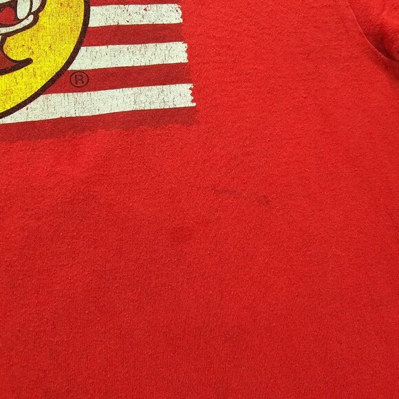 Buc-ees Tshirt Mens Large Red Patriotic American Flag Born In The USA Texas - Picture 4 of 8